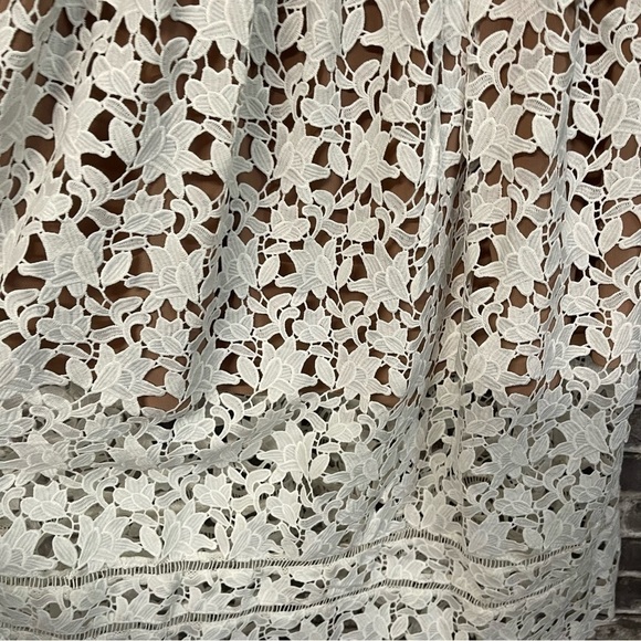 Self Portrait Azaelea guipure lace dress white midi - Picture 9 of 15